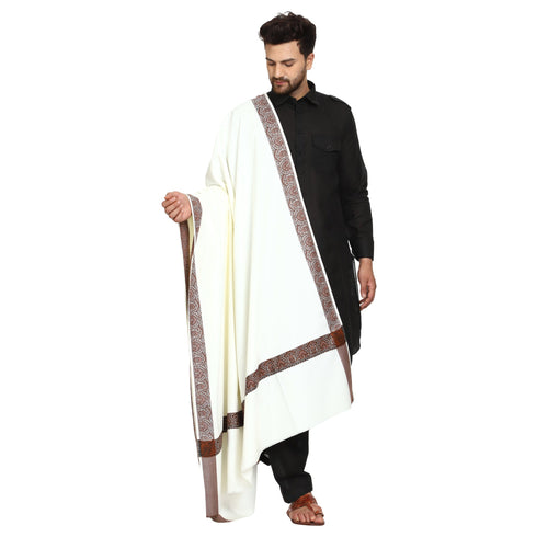 Men's Woven Acrylic Shawl